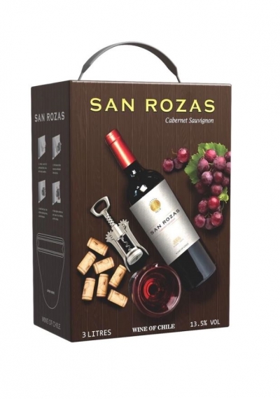 Rượu vang bịch Chile San Rozas 3 lít