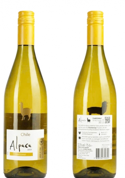 Rượu vang trắng Chile Alpaca Chardonnay