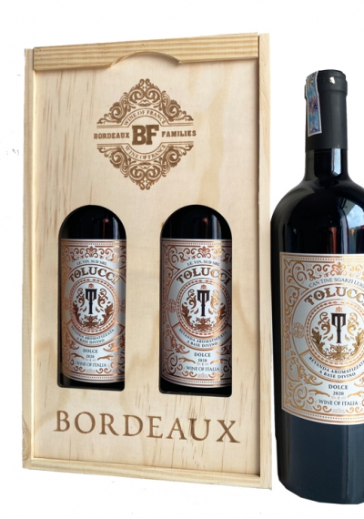 Quà tặng cao cấp 2 chai vang Ý Tolucci Semi