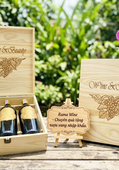 Quà tặng cao cấp 3 chai rượu vang Pháp Quentin