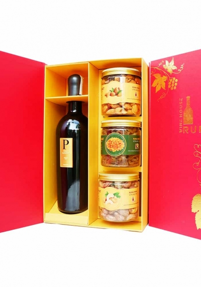 Hộp quà tặng tết rượu vang Ý Piero Bonnci
