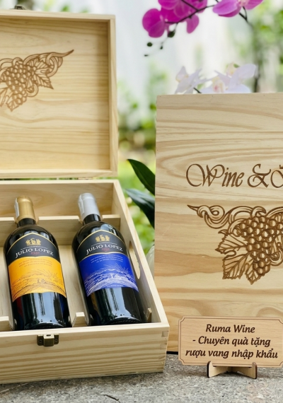 Quà tặng cao cấp 3 chai vang Chile Julio Lopez