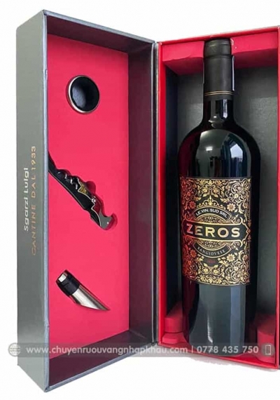 Quà tặng sang trọng vang Ý Zeros