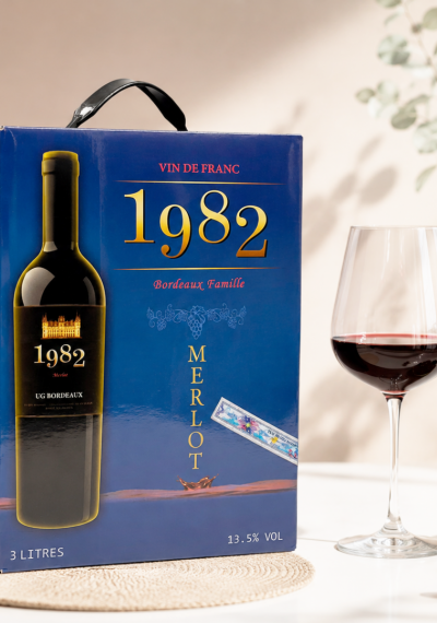 Rượu vang bịch Pháp 1982 Merlot 3 lít