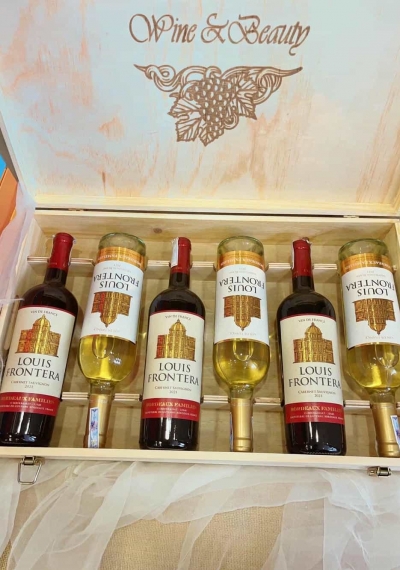 Quà tặng cao cấp 6 chai vang Pháp Louis Frontera (mix đỏ trắng)