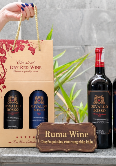 Quà tặng rượu vang Chile giá rẻ Osvaldo