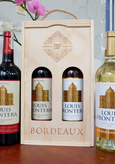 Quà tặng cao cấp 2 chai vang Pháp Louis Frontera