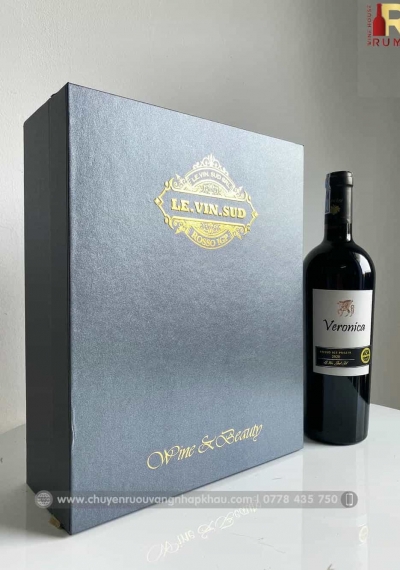 Quà tặng sang trọng 2 chai vang ý Veronica Rosso