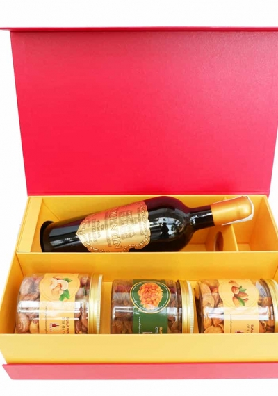 Hộp quà tặng tết rượu vang Pháp Quentin