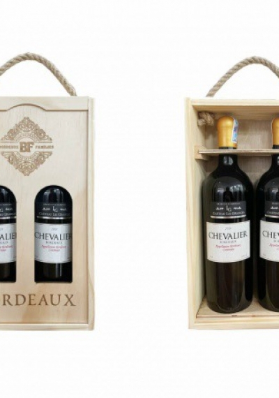 Quà tặng cao cấp 2 chai vang Pháp Chevalier