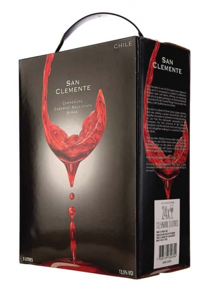 Rượu vang bịch Chile San Clemente 3L