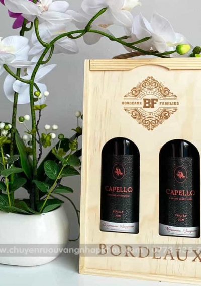 Quà tặng cao cấp 2 chai vang Ý Capello