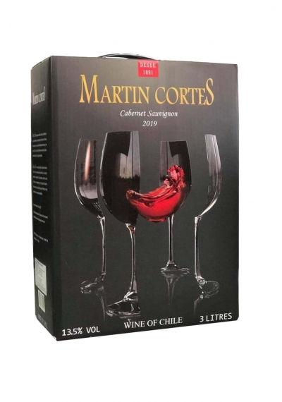 Rượu vang bịch Chile Martin Cortes 3 lít