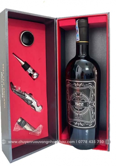 Set quà tặng sang trọng vang Ý 1922