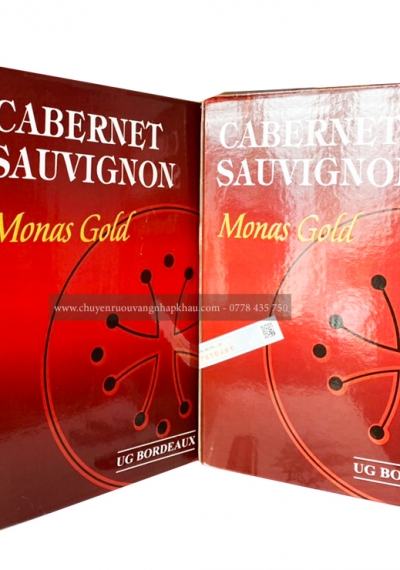 Rượu vang bịch Pháp Monas Gold 3 lít
