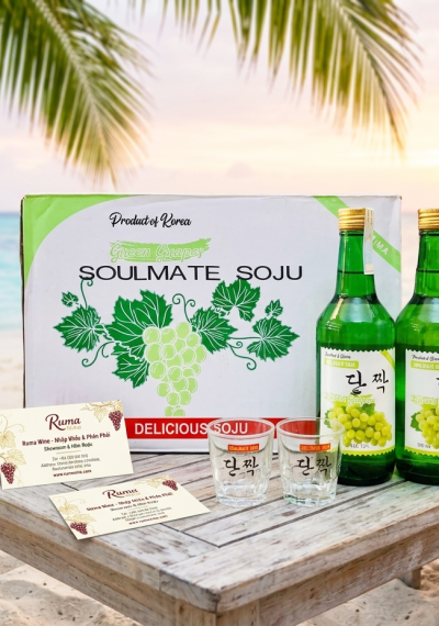 Rượu Soju Hàn Quốc Soulmate Grapes 360ml - Hương vị nho