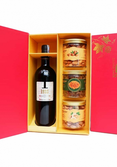 Hộp quà tặng tết rượu vang Ý 1933 Rosso