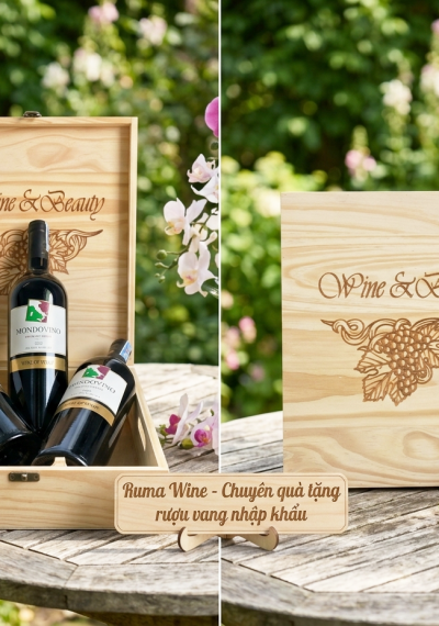 Quà tặng cao cấp 3 chai vang Ý Mondovino Rosso