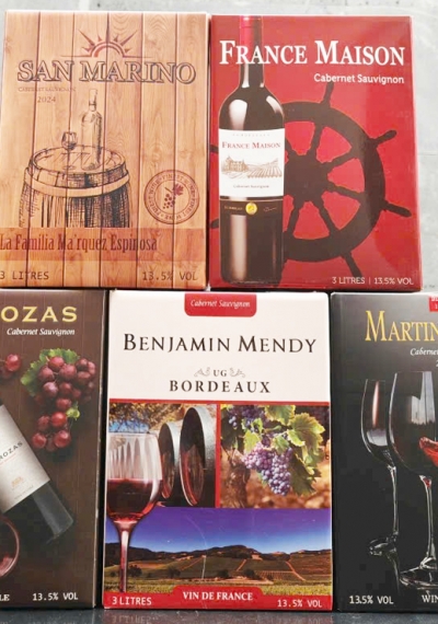 Rượu vang bịch 3 lít nhập khẩu