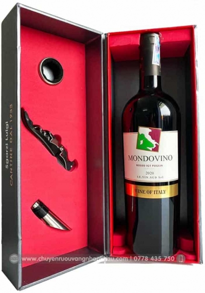 Quà tặng sang trọng vang Ý Mondovino Rosso