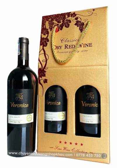 Quà tặng rượu vang giá rẻ Veronica Semi