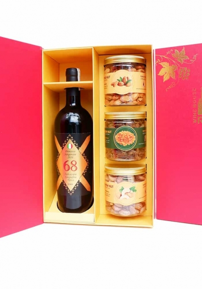 Hộp quà tặng tết rượu vang Ý 68