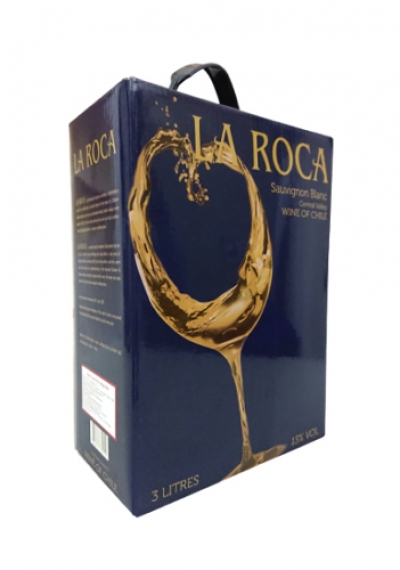 Rượu vang bịch Chile La Roca trắng 3 lít