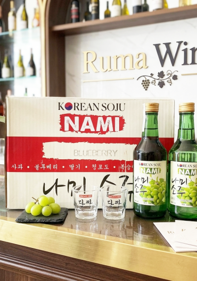 Rượu Soju Hàn Quốc Nami hương vị nho 360ml