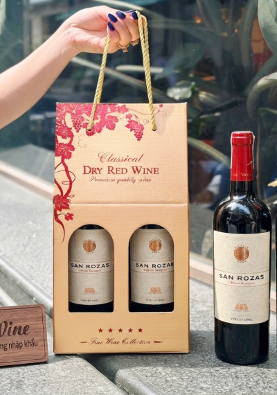Quà tặng rượu vang giá rẻ San Rozas