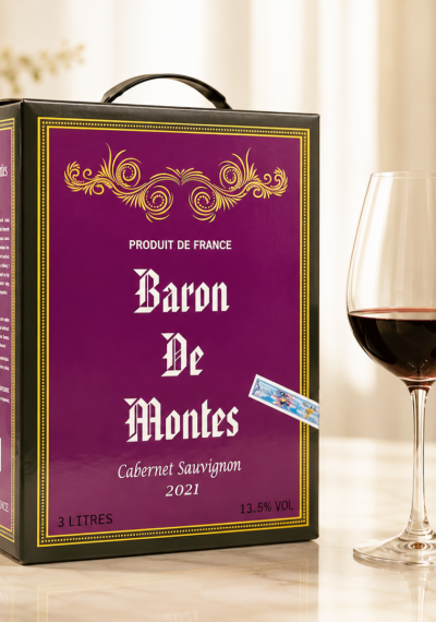 Rượu vang bịch Pháp Baron De Montes 3 lít