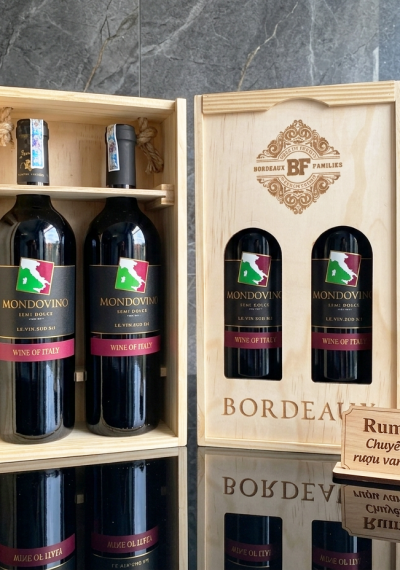 Quà tặng cao cấp 2 chai vang Ý Mondovino Semi