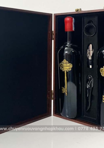 Bộ quà tặng tết 2 chai rượu vang Ý Segreto