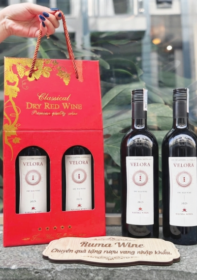 Set quà tặng giá rẻ vang Úc Velora