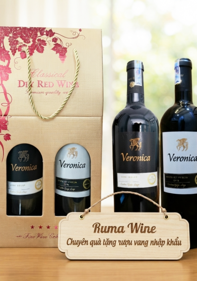 Quà tặng rượu vang giá rẻ Veronica