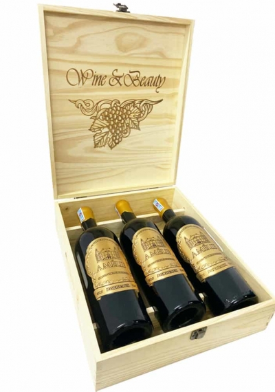 Quà tặng cao cấp 3 chai rượu vang Pháp Amelie