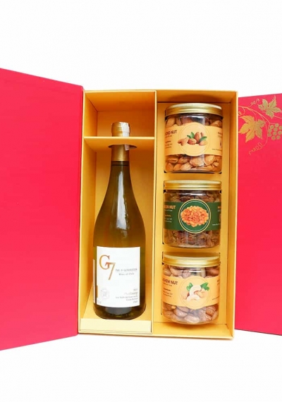 Hộp quà tặng tết rượu vang Chile G7 Chardonnay