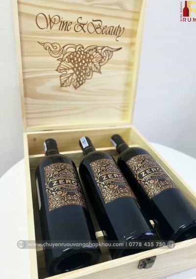 Quà tặng cao cấp 3 chai vang Ý Zeros