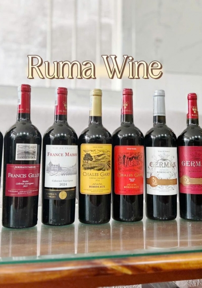 Rượu vang đỏ Pháp nhập khẩu