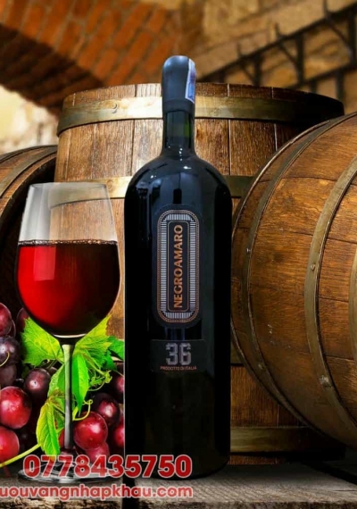 Rượu vang Ý 36 Negroamaro