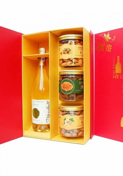 Hộp quà tặng tết rượu vang Úc Marshall trắng