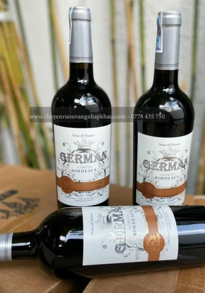 Rượu vang Pháp German UG Bordeaux Merlot (nhãn trắng)