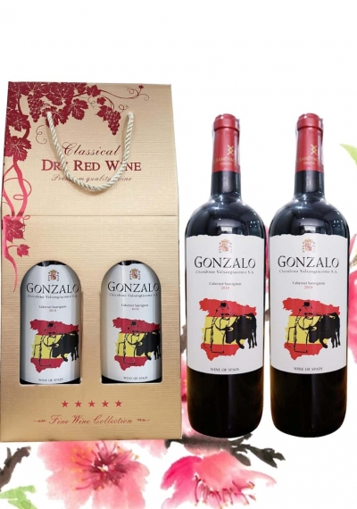 Quà tặng rượu vang giá rẻ Gonzalo