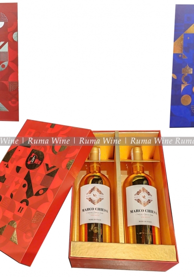 Hộp sắc màu đựng chai rượu vang làm quà tặng