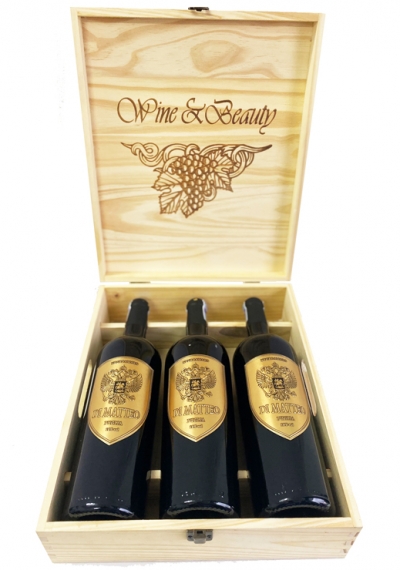 Quà tặng cao cấp 3 chai rượu vang Ý Di Matteo