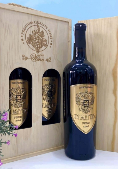Quà tặng cao cấp 2 chai vang Ý Di Matteo