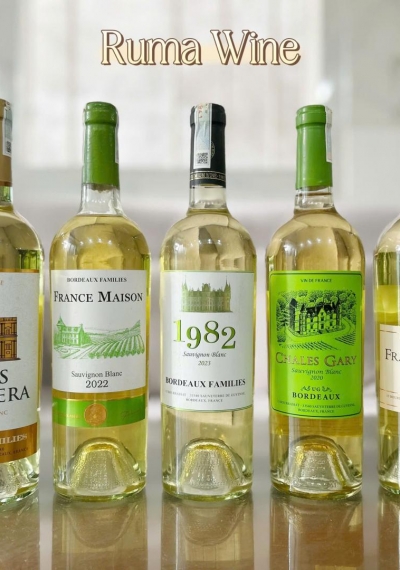 Rượu vang trắng Pháp nhập khẩu