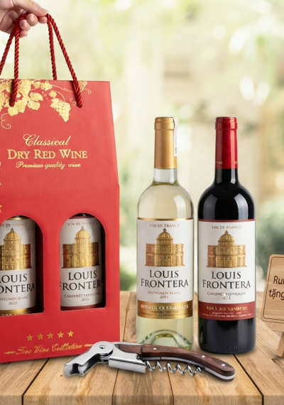 Quà tặng giá rẻ vang Pháp Louis Frontera