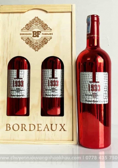 Quà tặng cao cấp 2 chai vang Ý 1933 Ruby