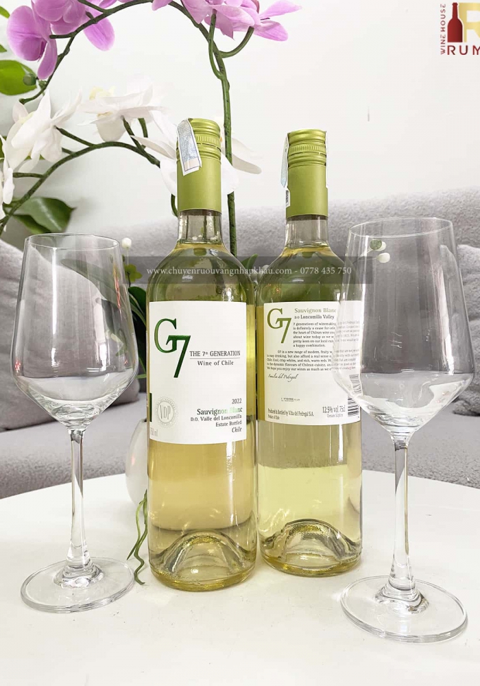 Rượu vang trắng Chile G7 Sauvignon Blanc