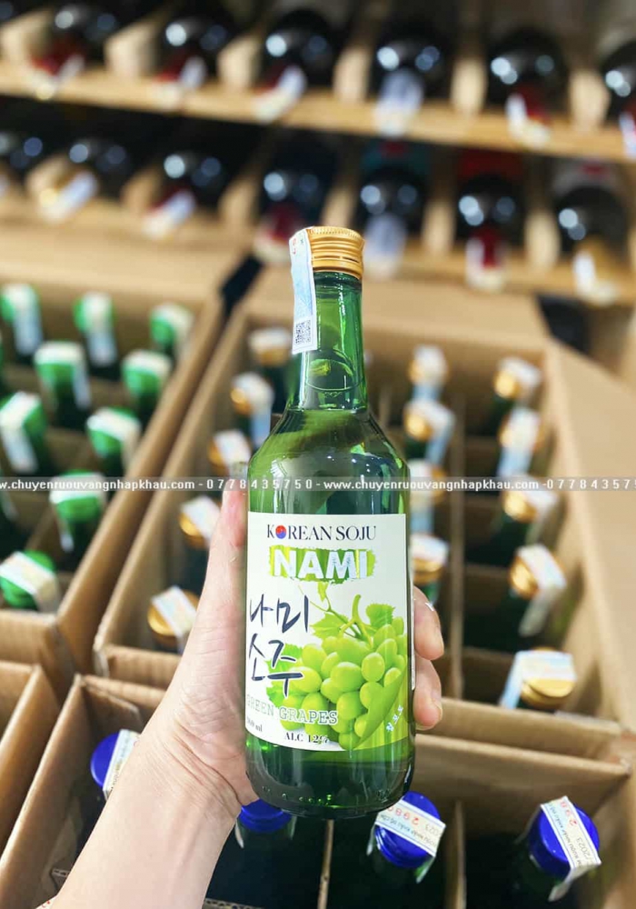 Rượu Soju Hàn Quốc Nami hương vị nho 360ml